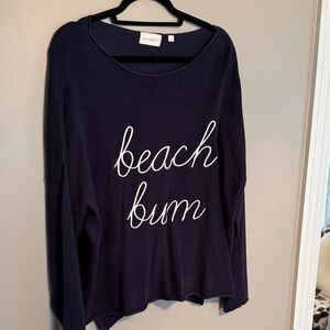 Navy Beach Bum Sweatshirt